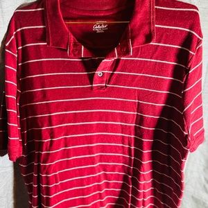 Cabela’s Men’s Red Polo Shirt Extra-Large Short Sleeve-Extra Large